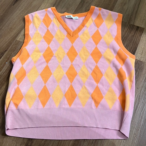 Zara | Tops | Zara Sweater Vest | Poshmark